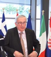 Juncker: I am pleased that a Greek is at the helm of the Eurogroup